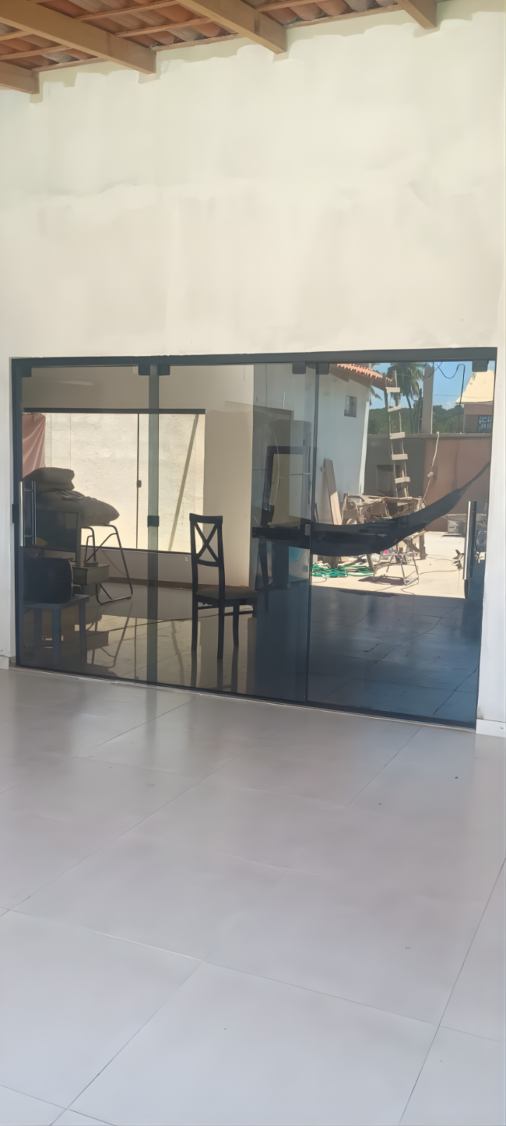 Porta de correr 3 portas ida e volta